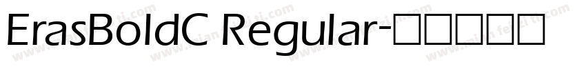 ErasBoldC Regular字体转换